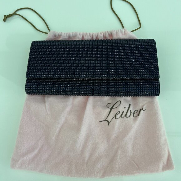UDITH LEIBER NAVY CRYSTAL CLUTCH BAG NWOTS! - Picture 5 of 17